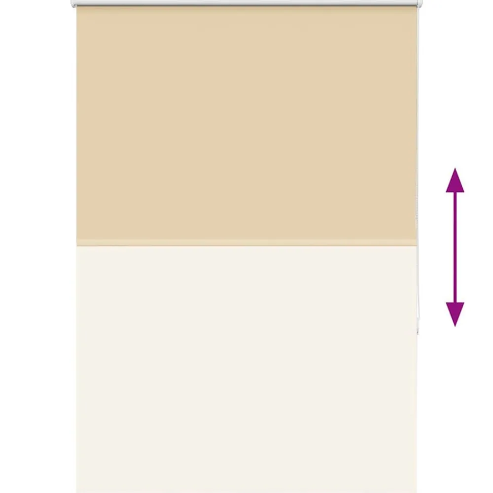 vidaXL Estor Enrollable Opaco 115x175 cm Tela Ancho 110,7 cm Beige Outlet