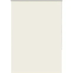 vidaXL Estor Enrollable Opaco Blanco Roto 105x130cm Tela Ancho 100,7cm Blanco crudo Clearance