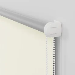 vidaXL Estor Enrollable Opaco Blanco Roto 105x130cm Tela Ancho 100,7cm Blanco crudo Clearance