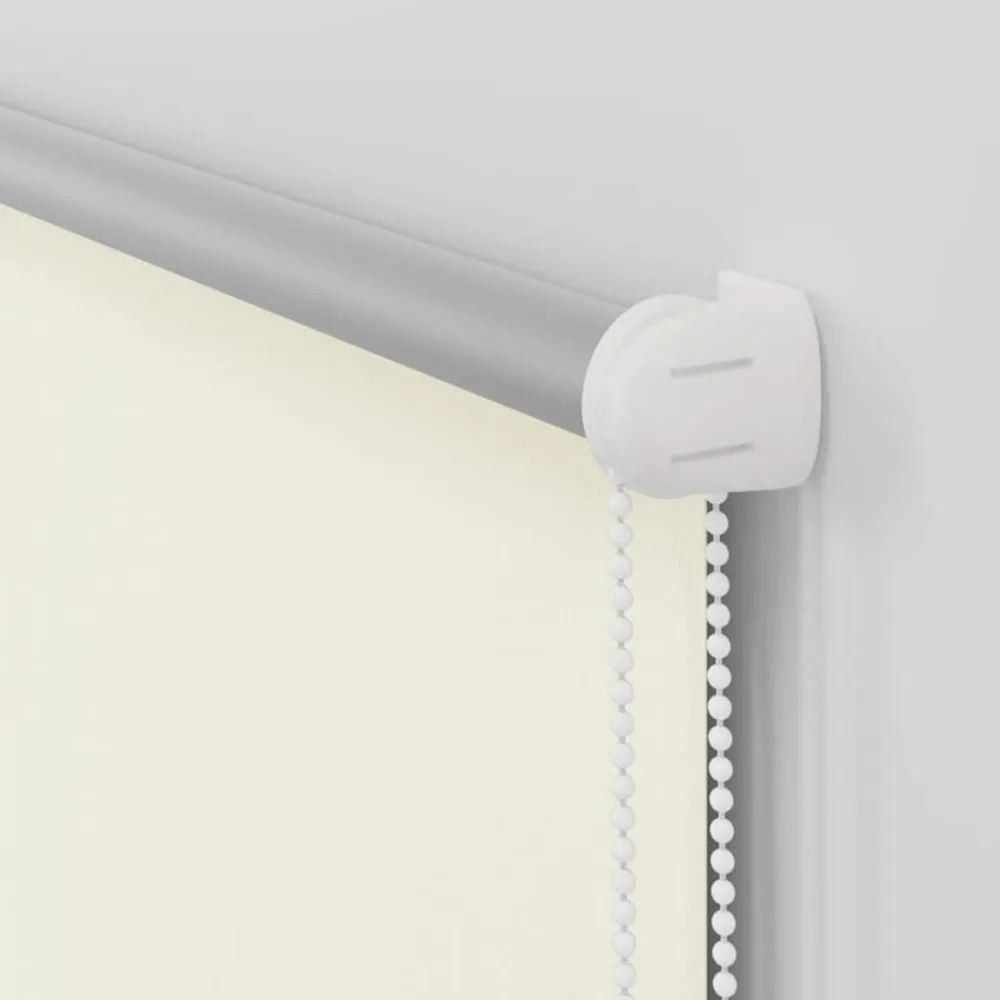 vidaXL Estor Enrollable Opaco Blanco Roto 105x130cm Tela Ancho 100,7cm Blanco crudo Clearance