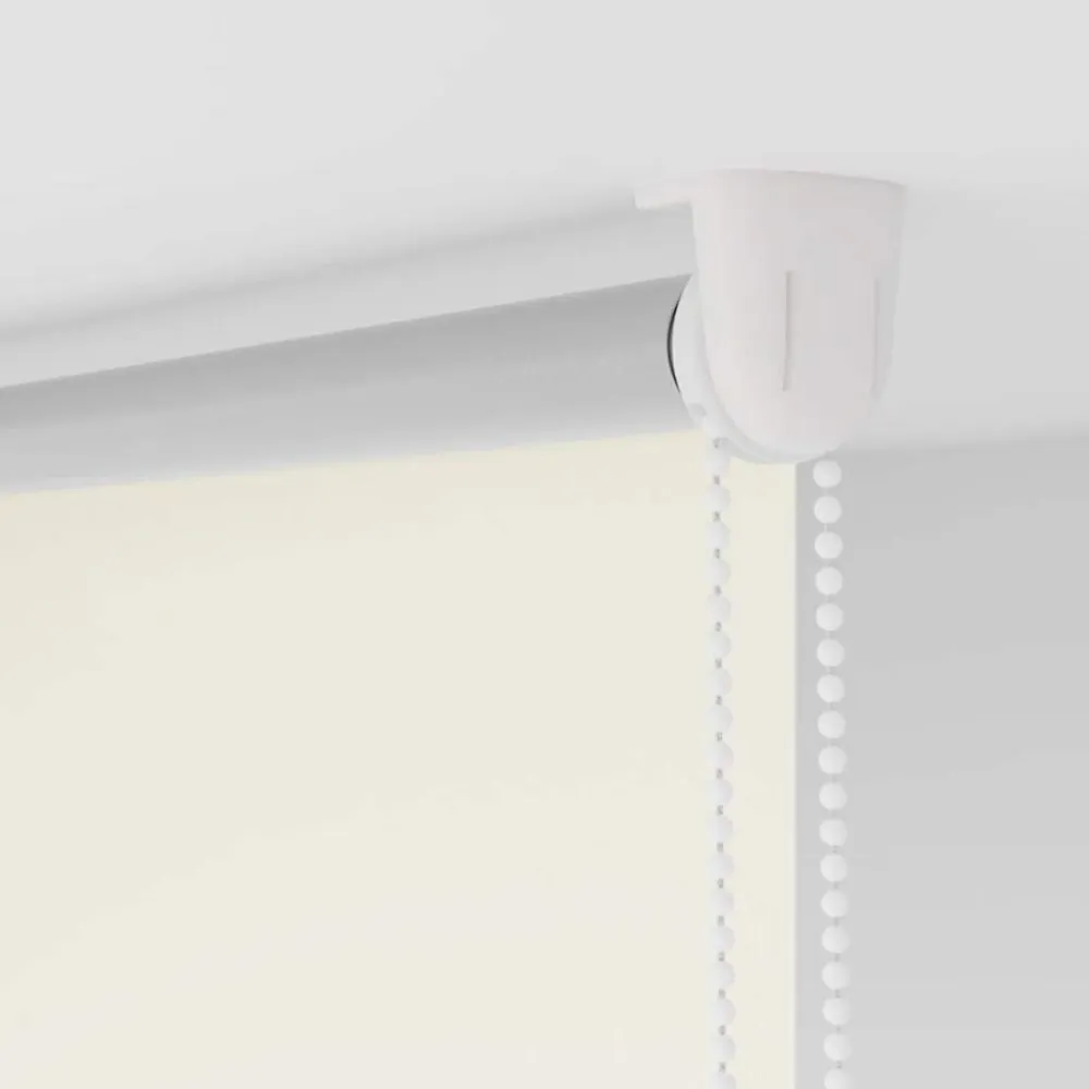 vidaXL Estor Enrollable Opaco Blanco Roto 105x130cm Tela Ancho 100,7cm Blanco crudo Clearance