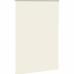 vidaXL Estor Enrollable Opaco Blanco Roto 105x130cm Tela Ancho 100,7cm Blanco crudo Clearance