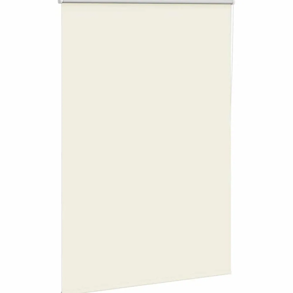 vidaXL Estor Enrollable Opaco Blanco Roto 105x130cm Tela Ancho 100,7cm Blanco crudo Clearance