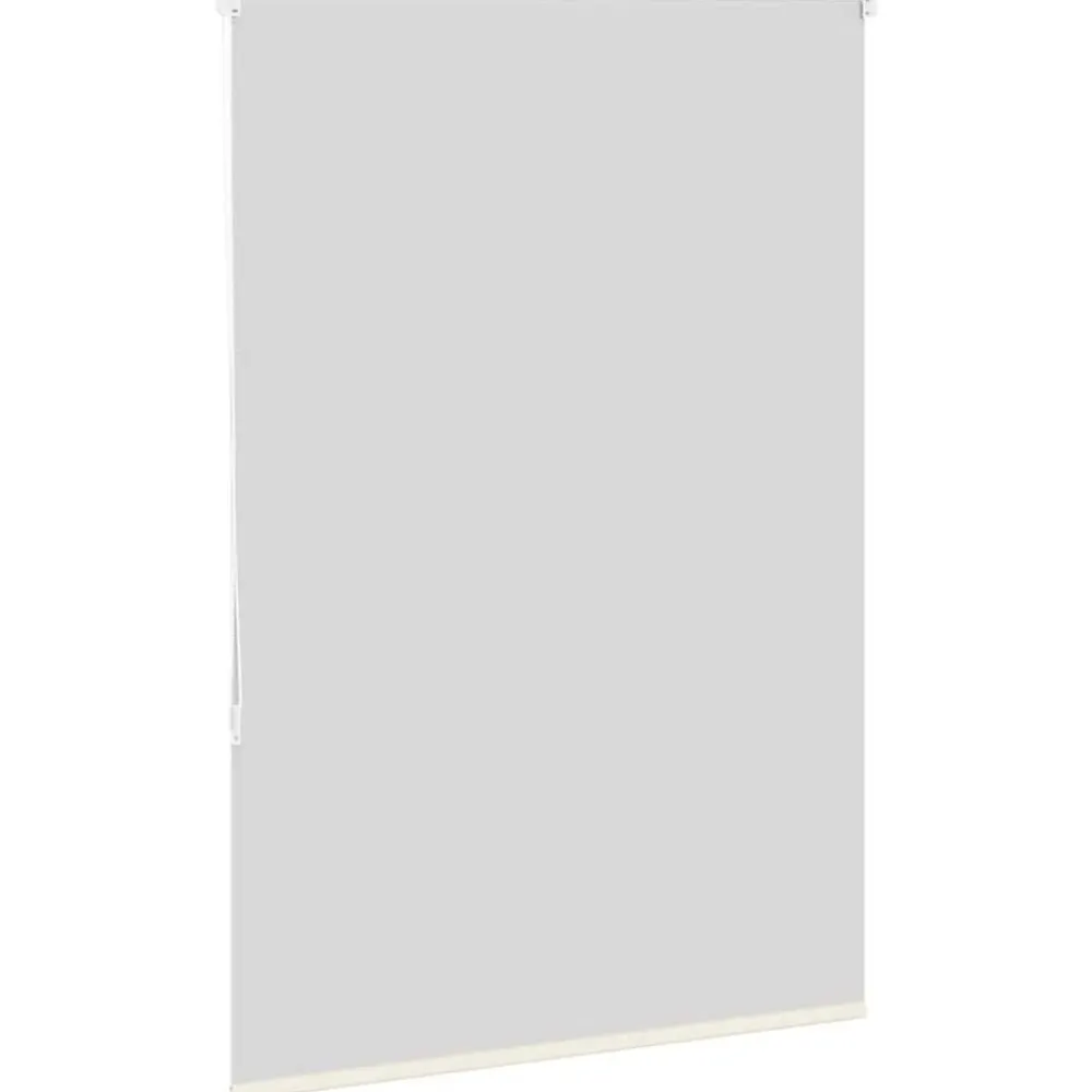 vidaXL Estor Enrollable Opaco Blanco Roto 105x130cm Tela Ancho 100,7cm Blanco crudo Clearance