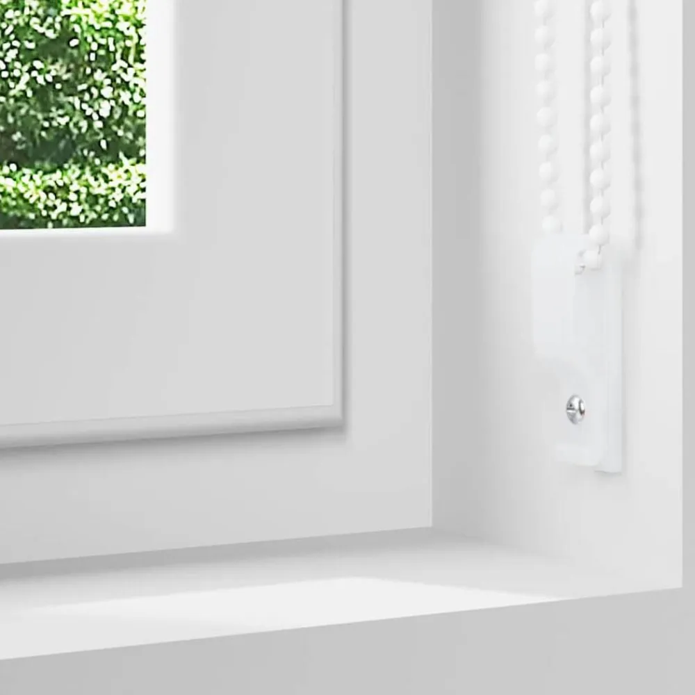 vidaXL Estor Enrollable Opaco Blanco Roto 105x130cm Tela Ancho 100,7cm Blanco crudo Clearance