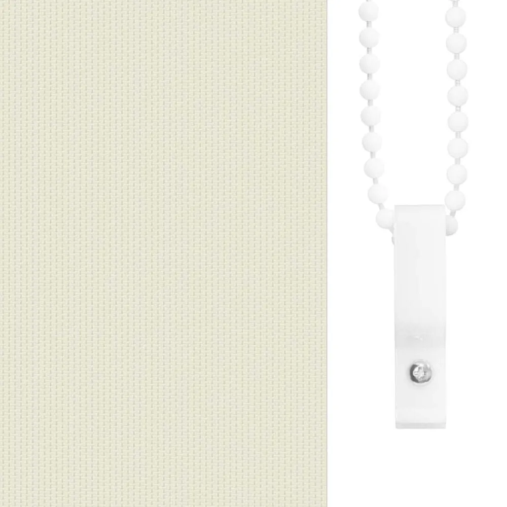 vidaXL Estor Enrollable Opaco Blanco Roto 105x130cm Tela Ancho 100,7cm Blanco crudo Clearance