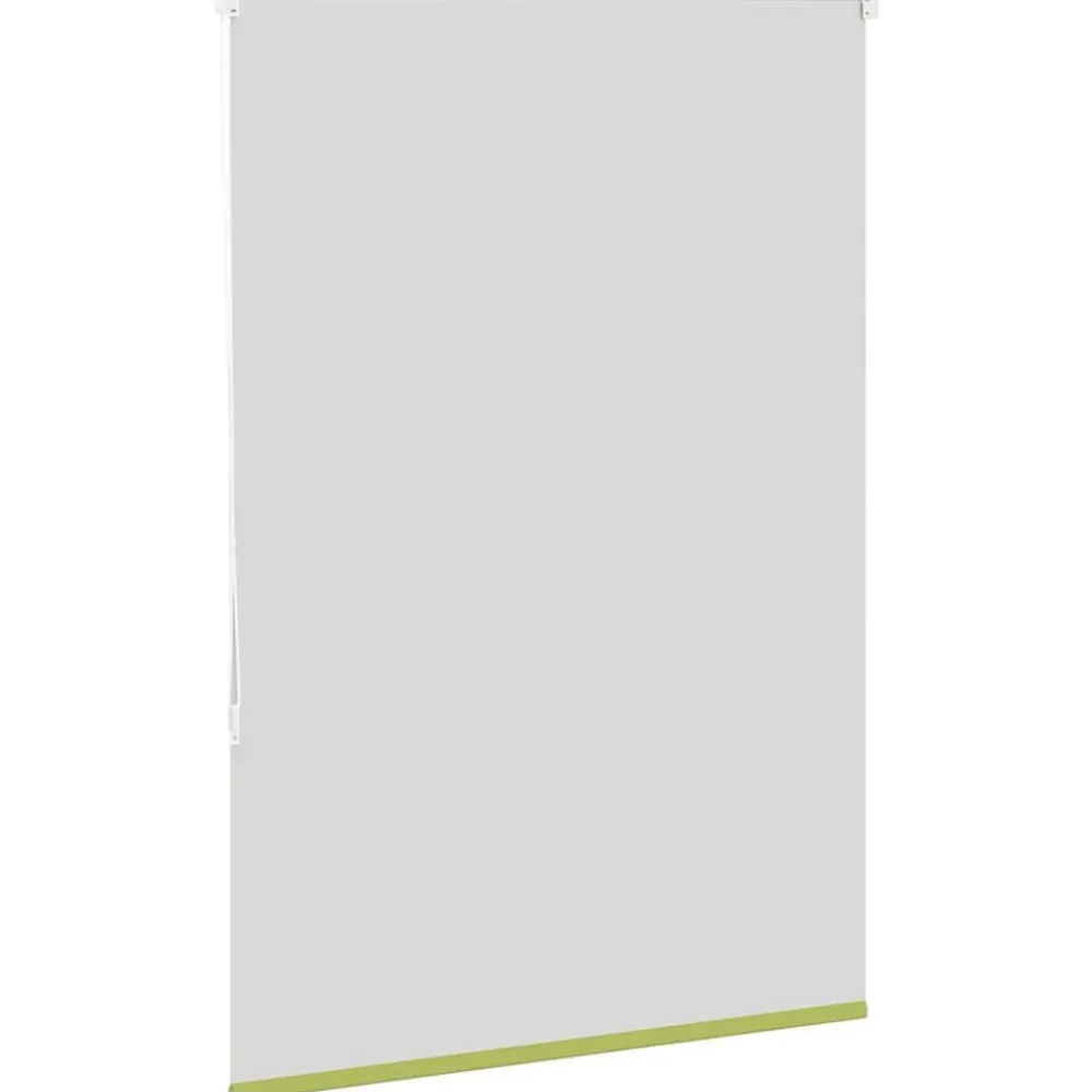 vidaXL Decoración-Estor Enrollable Opaco hojas verde 105x130cm Tela Ancho 100,7cm