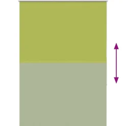 vidaXL Decoración-Estor Enrollable Opaco hojas verde 105x130cm Tela Ancho 100,7cm