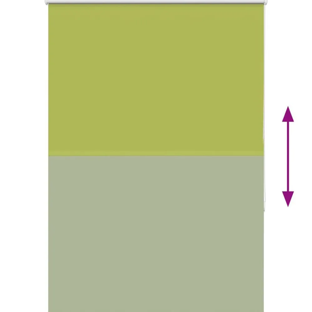 vidaXL Decoración-Estor Enrollable Opaco hojas verde 105x130cm Tela Ancho 100,7cm