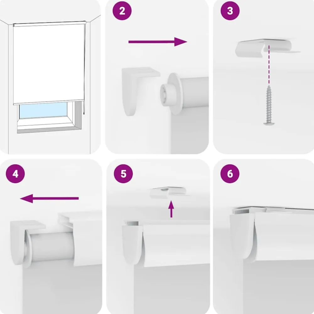 vidaXL Decoración-Estor enrollable para ducha con casete 60x240cm tela ancho 56cm