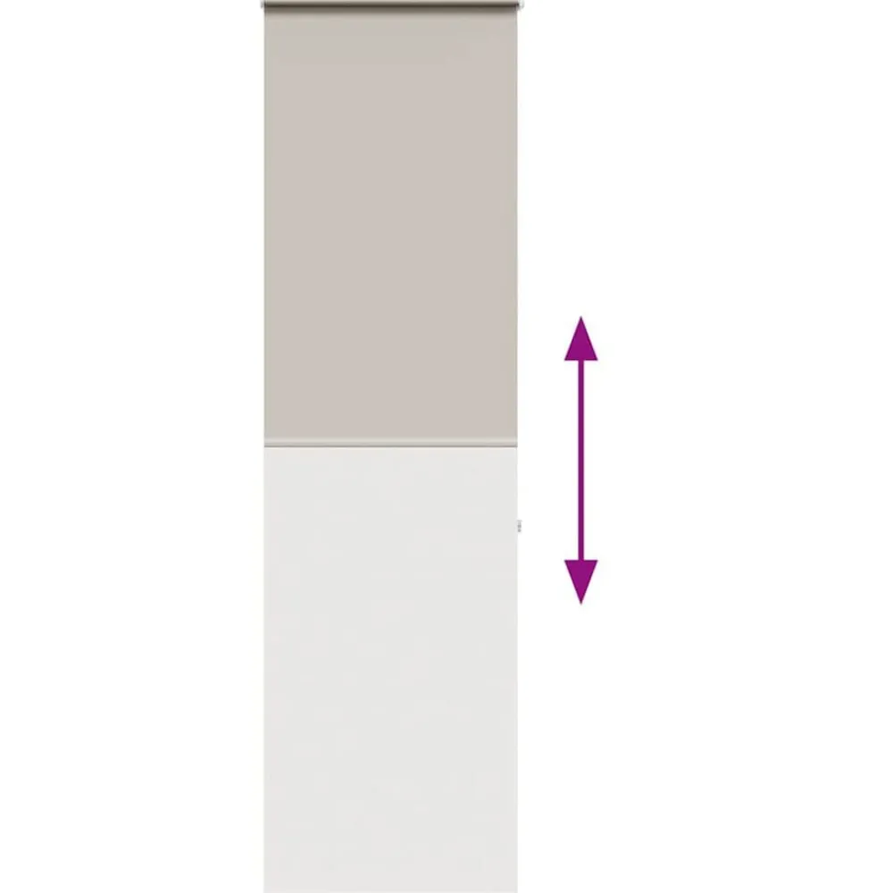 vidaXL Decoración-Estor enrollable para ducha con casete 60x240cm tela ancho 56cm