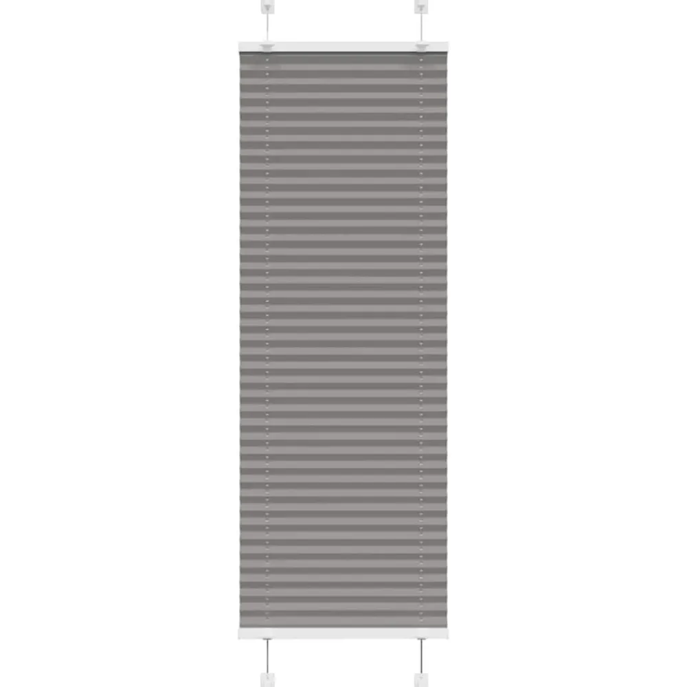 vidaXL Decoración-Estor Plisado 40x100 cm Tela Ancho 39,4 cm Poliéster