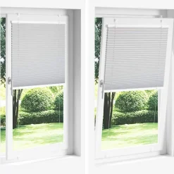 vidaXL Decoración-Estor Plisado 40x100 cm Tela Ancho 39,4 cm Poliéster