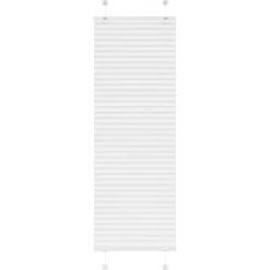 vidaXL Estor Plisado 40x100 cm Tela Ancho 39,4 cm Poliéster Blanco