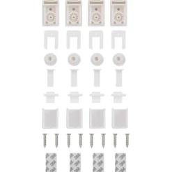 vidaXL Estor Plisado 40x100 cm Tela Ancho 39,4 cm Poliéster Blanco