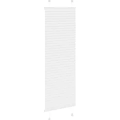 vidaXL Estor Plisado 40x100 cm Tela Ancho 39,4 cm Poliéster Blanco