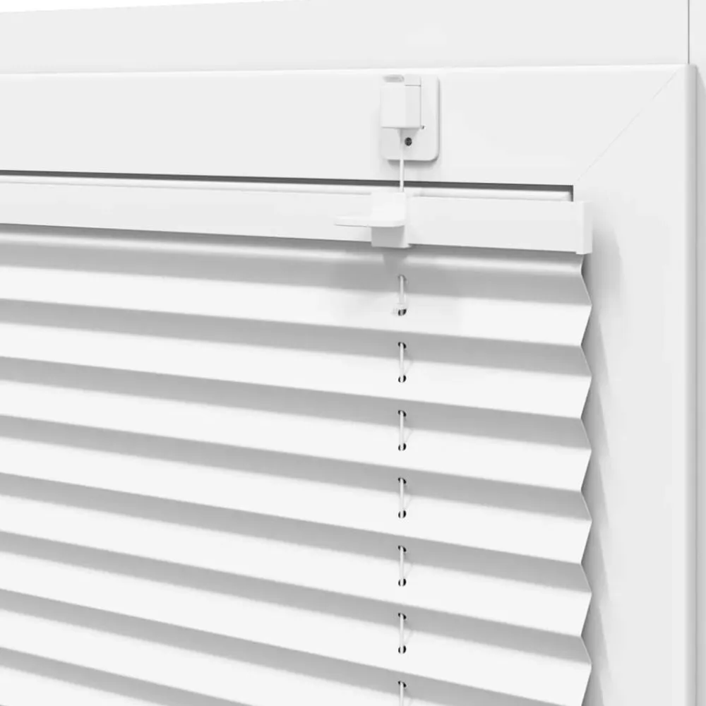 vidaXL Estor Plisado 40x100 cm Tela Ancho 39,4 cm Poliéster Blanco