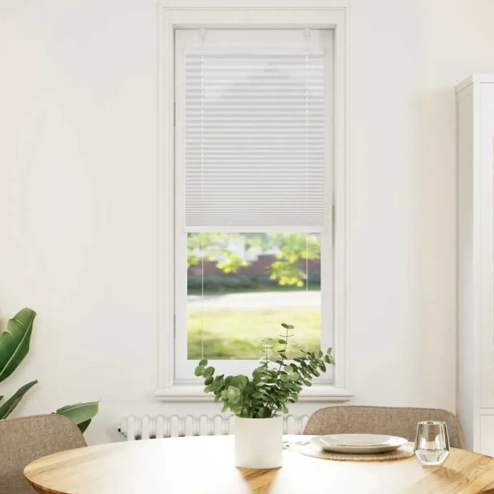 vidaXL Estor Plisado 40x100 cm Tela Ancho 39,4 cm Poliéster Gris claro Clearance