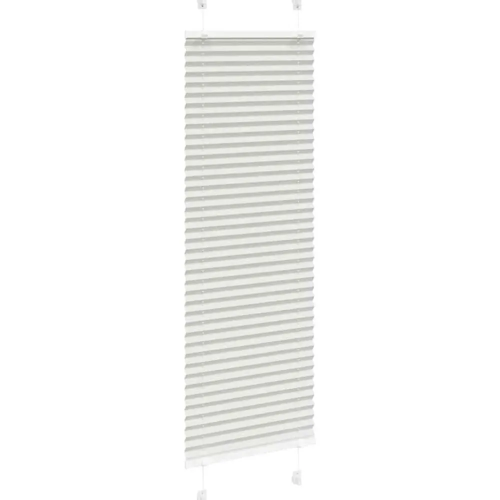 vidaXL Estor Plisado 40x100 cm Tela Ancho 39,4 cm Poliéster Gris claro Clearance