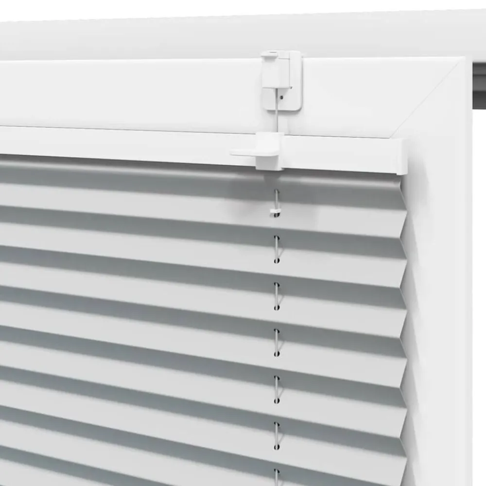 vidaXL Estor Plisado 40x100 cm Tela Ancho 39,4 cm Poliéster Gris claro Clearance