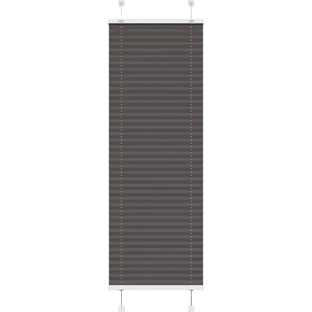 vidaXL Decoración-Estor Plisado 40x100 cm Tela Ancho 39,4 cm Poliéster