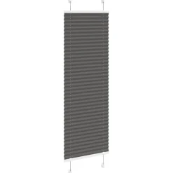 vidaXL Decoración-Estor Plisado 40x100 cm Tela Ancho 39,4 cm Poliéster