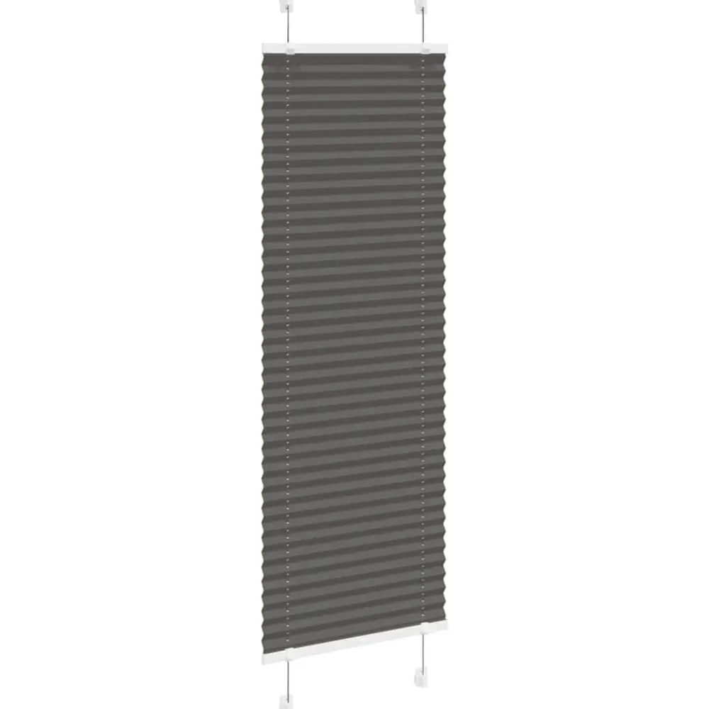 vidaXL Decoración-Estor Plisado 40x100 cm Tela Ancho 39,4 cm Poliéster