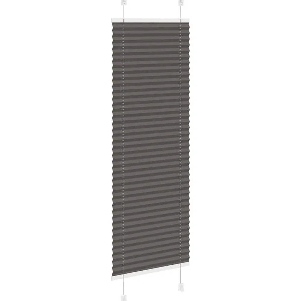 vidaXL Decoración-Estor Plisado 40x100 cm Tela Ancho 39,4 cm Poliéster