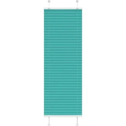 vidaXL Estor Plisado verde petróleo 40x100 cm Tela Ancho 39,4 cm Verde petr&oacute;leo Outlet