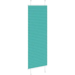 vidaXL Estor Plisado verde petróleo 40x100 cm Tela Ancho 39,4 cm Verde petr&oacute;leo Outlet