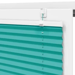 vidaXL Estor Plisado verde petróleo 40x100 cm Tela Ancho 39,4 cm Verde petr&oacute;leo Outlet