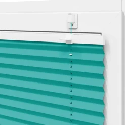 vidaXL Estor Plisado verde petróleo 40x100 cm Tela Ancho 39,4 cm Verde petr&oacute;leo Outlet