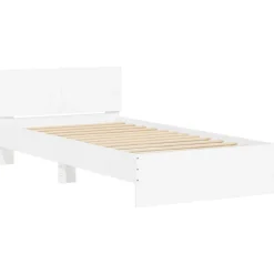 vidaXL Camas Y Accesorios-Estructura cama con cabecero madera ingeniería 100x200cm