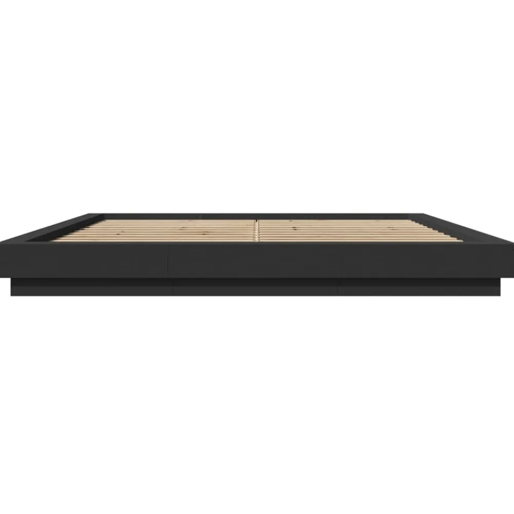 vidaXL Camas Y Accesorios-Estructura cama con luces LED madera ingeniería 200x200cm