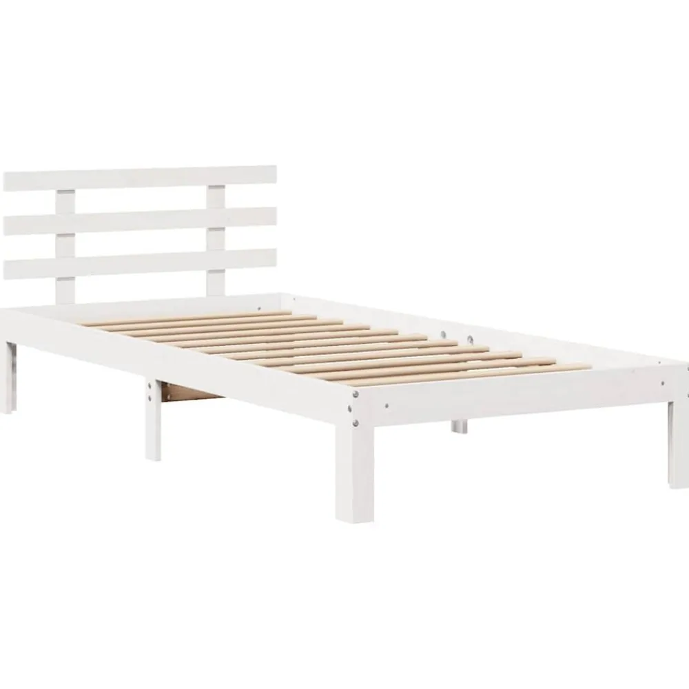 vidaXL Camas Y Accesorios-Estructura cama con cajones madera maciza pino 75x190 cm