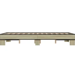vidaXL Camas Y Accesorios-Estructura cama madera ingeniería metal 120x200 cm