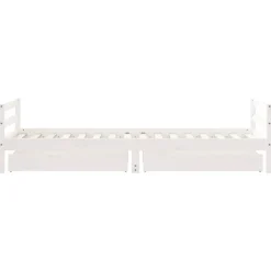 Niños vidaXL Mobiliario Para Bebés Y Niños Pequeños-Estructura cama niños con cajones madera pino 80x200 cm
