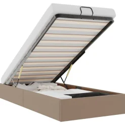 vidaXL Camas Y Accesorios-Estructura cama otomana sin colchón cuero sintético