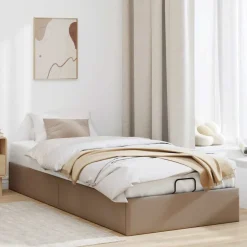 vidaXL Camas Y Accesorios-Estructura cama otomana sin colchón cuero sintético