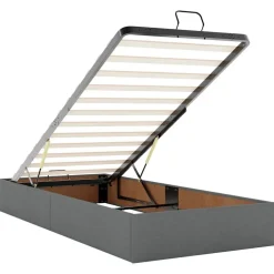 vidaXL Estructura cama otomana sin colchón tela 80x200cm Gris oscuro New