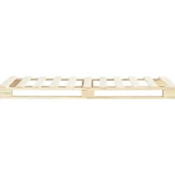 vidaXL Estructura cama palets sin colchón madera maciza pino 90x200 cm color madera Online