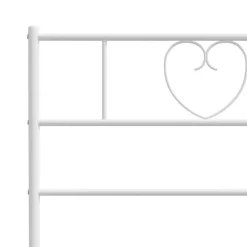 vidaXL Camas Y Accesorios-Estructura cama sin colchón con cabecero metal 75x190 cm