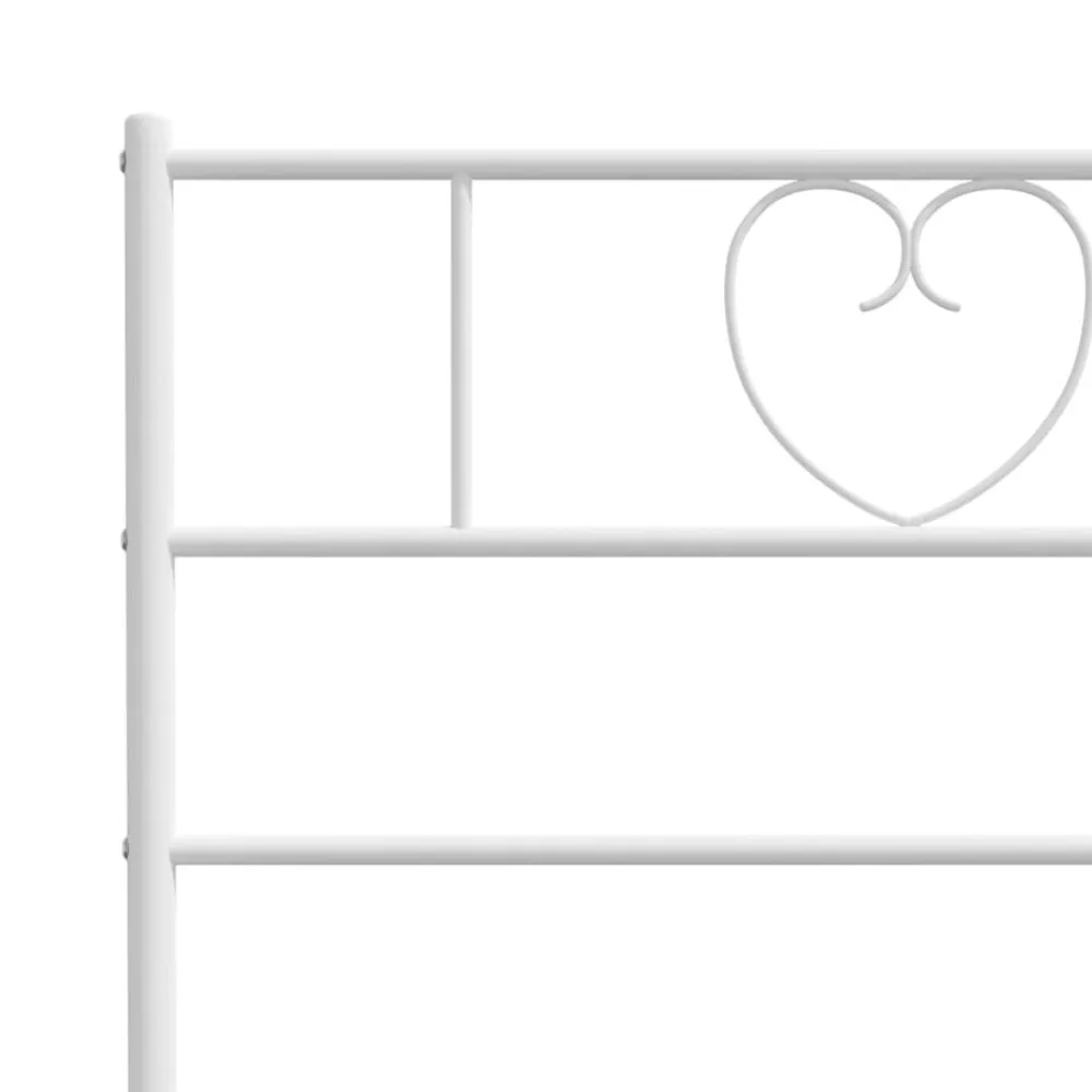 vidaXL Camas Y Accesorios-Estructura cama sin colchón con cabecero metal 75x190 cm