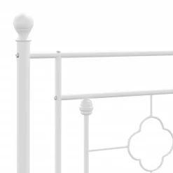 vidaXL Camas Y Accesorios-Estructura cama sin colchón con cabecero metal 75x190 cm