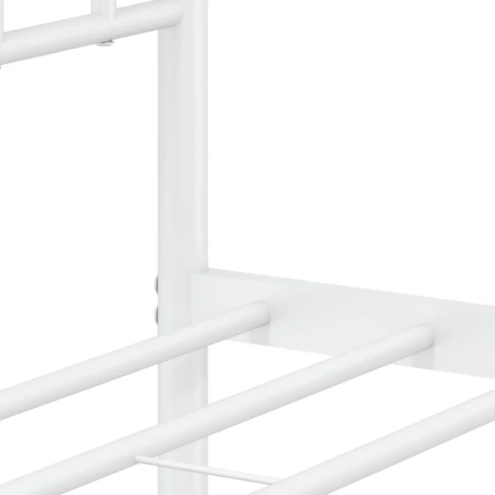 vidaXL Camas Y Accesorios-Estructura cama sin colchón con cabecero metal 75x190 cm