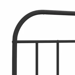 vidaXL Estructura cama sin colchón con estribo metal 75x190 cm Negro Outlet