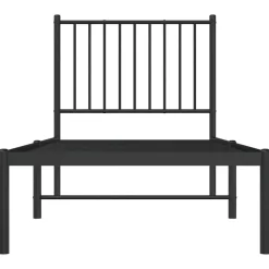 vidaXL Camas Y Accesorios-Estructura cama sin colchón con cabecero metal 75x190 cm