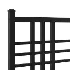 vidaXL Camas Y Accesorios-Estructura cama sin colchón con estribo metal 75x190 cm