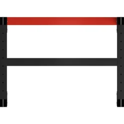 vidaXL Estructura de banco de trabajo metal negro y rojo 150x57x79 cm Best