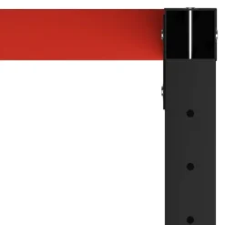 vidaXL Estructura de banco de trabajo metal negro y rojo 150x57x79 cm Best